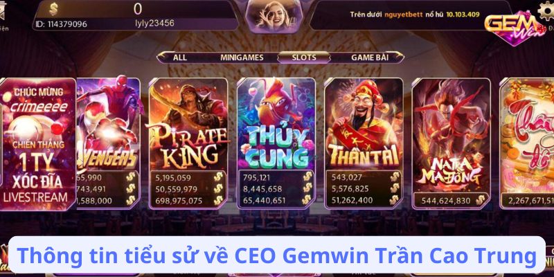 ceo gemwin 1 Thông tin tiểu sử về CEO Gemwin Trần Cao Trung