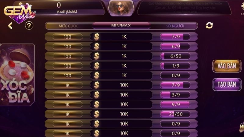 xoc dia gemwin 2 Các loại cược trong xóc đĩa gemwin